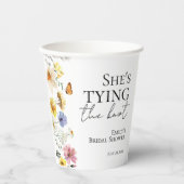 Gobelets En Papier Elle se marie | Réception de mariage Wildflower (Recto)