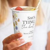 Gobelets En Papier Elle se marie | Réception de mariage Wildflower