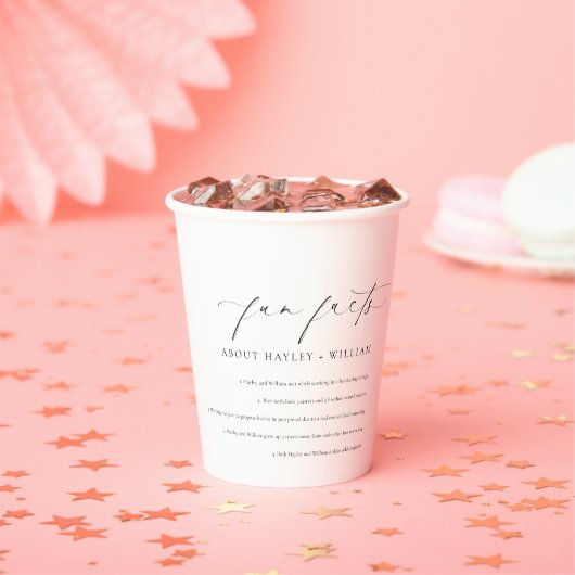 Gobelets En Papier Ellesmere Mariage Faits amusants (Insitu)