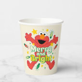 Gobelets En Papier Elmo | Joyeux et lumineux (Gauche)
