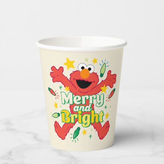 Gobelets En Papier Elmo | Joyeux et lumineux (Gauche)
