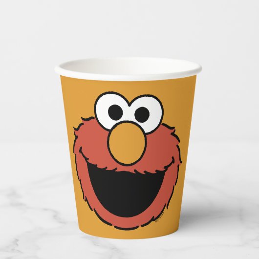 Gobelets En Papier Elmo Smiling Face (Recto)
