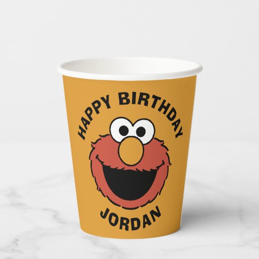 Gobelets En Papier Elmo Smiling Face (Verso)