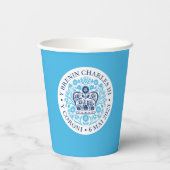 Gobelets En Papier Emblème de couronnement du roi Charles III, souven (Verso)