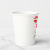 Gobelets En Papier Embrasse la douche nuptiale (Droite)