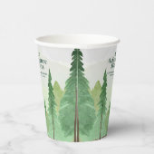 Gobelets En Papier Emerald Greenery Mountain Pine Rustic Mariage (Droite)
