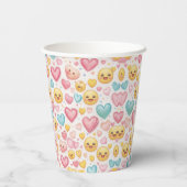 Gobelets En Papier Emoji Hearts Party Paper Cup (Verso)