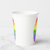 Gobelets En Papier Empreinte Arc-en-ciel (Droite)