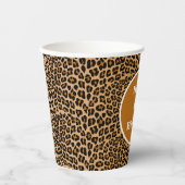 Gobelets En Papier Empreinte de léopard (Recto)
