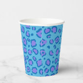 Gobelets En Papier Empreinte de léopard bleu (Droite)