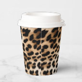 Gobelets En Papier Empreinte de léopard Brown Cream (Droite)
