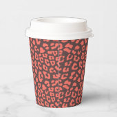 Gobelets En Papier Empreinte de léopard Brown de corail (Droite)