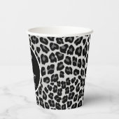 Gobelets En Papier Empreinte de léopard de neige (Verso)