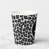 Gobelets En Papier Empreinte de léopard de neige (Recto)