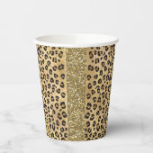 Gobelets En Papier Empreinte de léopard élégant Wild Safari animal Ju (Gauche)