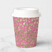 Gobelets En Papier Empreinte de léopard Gold Pink Glitz (Droite)