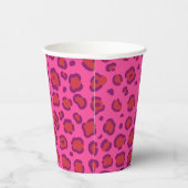 Gobelets En Papier Empreinte de léopard rose (Droite)