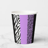 Gobelets En Papier Empreinte de léopard, Zebra Print, Poster de anima (Verso)