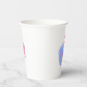 Gobelets En Papier Empreintes de bébé rose et bleu (Droite)