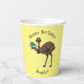 Gobelets En Papier Emu avec dessin animé d'oeufs (Verso)