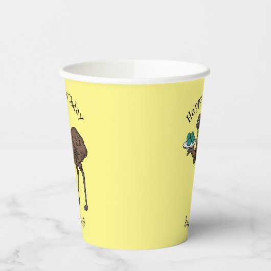 Gobelets En Papier Emu avec dessin animé d'oeufs (Gauche)