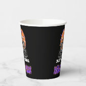 Gobelets En Papier En attente d'Halloween, squelette Éffrayant (Gauche)