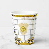 Gobelets En Papier En construction Baby shower de vêtements pour bébé (Recto)