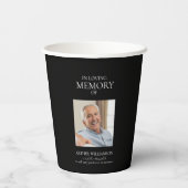 Gobelets En Papier En mémoire d'amour simple style photo minimale (Verso)
