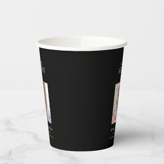 Gobelets En Papier En mémoire d'amour simple style photo minimale (Gauche)