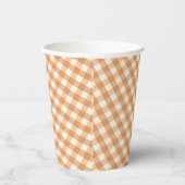 Gobelets En Papier en vichy - Baby shower Automne Rustique | (Droite)