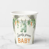 Gobelets En Papier en vichy Ligne De Vêtements Baby shower Cultivé Lo (Recto)