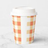 Gobelets En Papier en vichy Motif (Gauche)