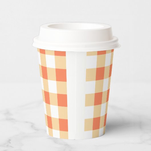 Gobelets En Papier en vichy Motif (Droite)