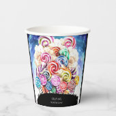 Gobelets En Papier Enchanted Candyland Anniversaire Amusant (Recto)