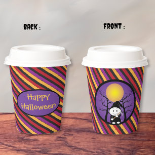 Gobelets En Papier Enfant en costume de Grim Halloween tasse en papie