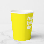 Gobelets En Papier enfant fête heureux anniversaire minimum (Droite)