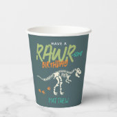 Gobelets En Papier Enfants Amusants Dinosaur Creuser Fossil Boys Anni (Verso)