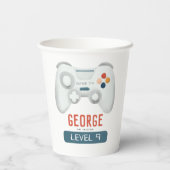 Gobelets En Papier Enfants Cool Blue Jeu Anniversaire (Verso)