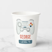 Gobelets En Papier Enfants Cool Blue Jeu Anniversaire (Recto)