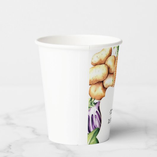 Gobelets En Papier Enfants Cultivés Localement Farmers Market Anniver (Droite)