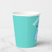 Gobelets En Papier Enfants D'Anniversaire Du Requin En Mer (Droite)