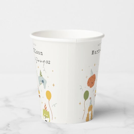 Gobelets En Papier Enfants mignons Chiens de marionnettes pawty N'imp (Droite)