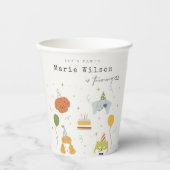 Gobelets En Papier Enfants mignons Chiens de marionnettes pawty N'imp (Recto)