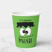 Gobelets En Papier Enfants Monster Mash Halloween fête d'anniversaire (Recto)