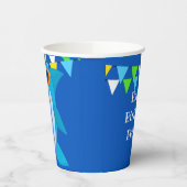 Gobelets En Papier Enfants requin bleu Fintastic Anniversaire (Gauche)