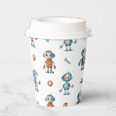 Gobelets En Papier Enfants robots mignons (Droite)