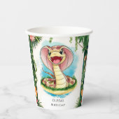 Gobelets En Papier Enfants Serpent magique Anniversaire (Recto)