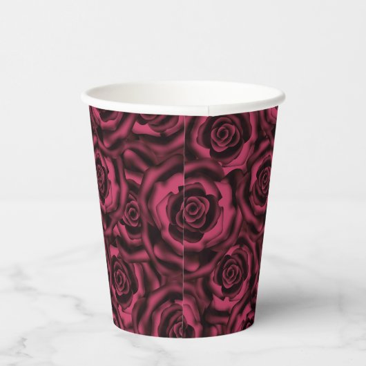 Gobelets En Papier Ensemble de serviettes de bain rose de Bourgogne (Droite)