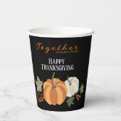 Gobelets En Papier Ensemble, Nous Faisons Famille, Thanksgiving (Verso)