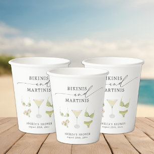 Gobelets En Papier Enterrement de vie de jeune fille avec Bikinis & M